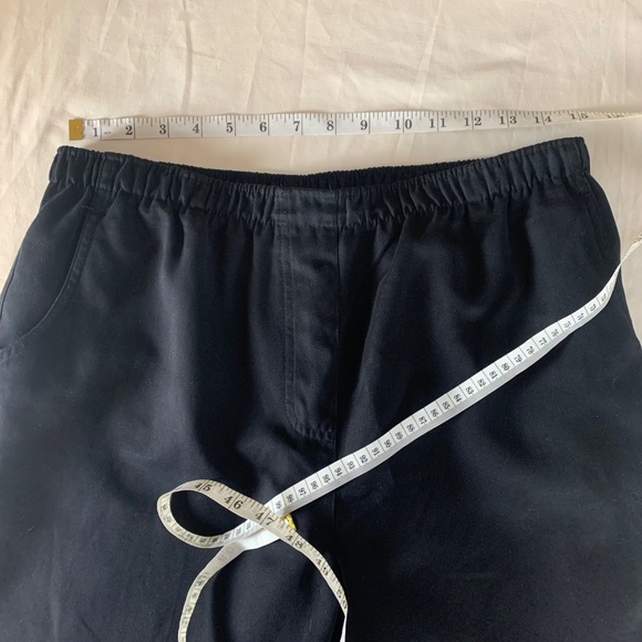 Alia Pull On Elastic Waist Crop Pants ~ Size 14P ~ Black ~ High Rise - Picture 3 of 8